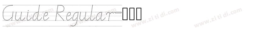 Guide Regular字体转换